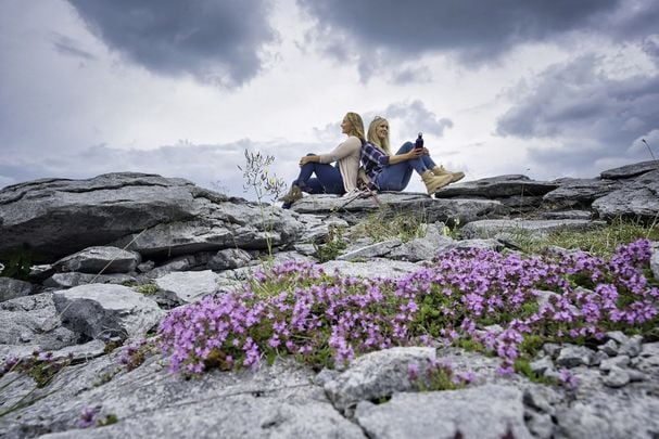 The incredible landscape of The Burren, County Clare.