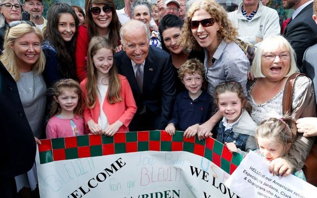 May 22, 2016: Vice President of the United States Joe Biden meeting local residents in Ballina, Co. Mayo, his ancestral hometown.