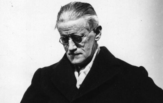 Irish novelist James Joyce, the author of \"Ulysses.\"