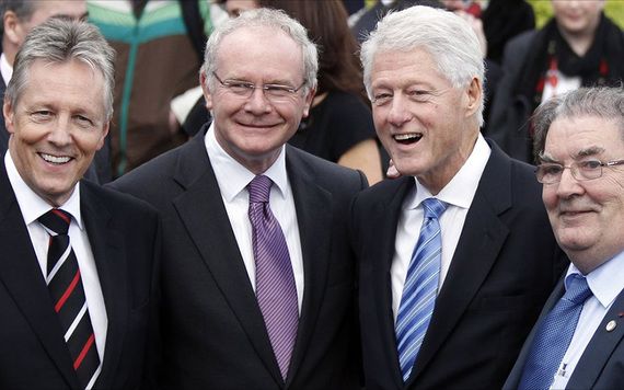 Finish the work he started' Bill Clinton told mourners at Martin McGuinness  funeral 