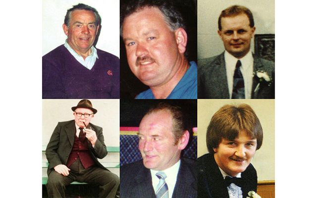The six victims of the 1994 Loughinisland massacre.