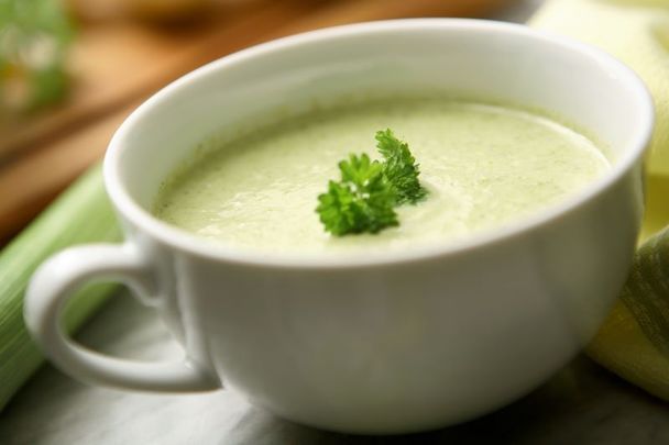 Banish the change of season blahs with this delicious Irish-style leek and potato soup