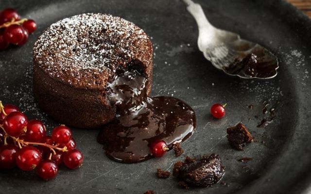 Chocolate molten lava cake.