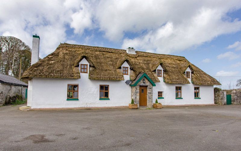 Thatched cottage for sale in Ireland with paddocks