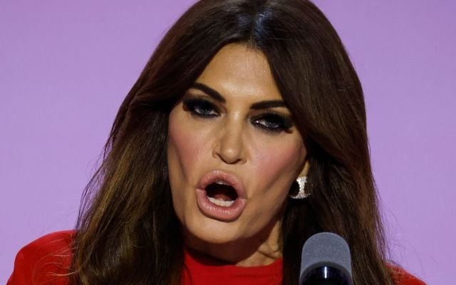 July 17, 2024: Kimberly Guilfoyle speaks on stage on the third day of the Republican National Convention at the Fiserv Forum in Milwaukee, Wisconsin. 