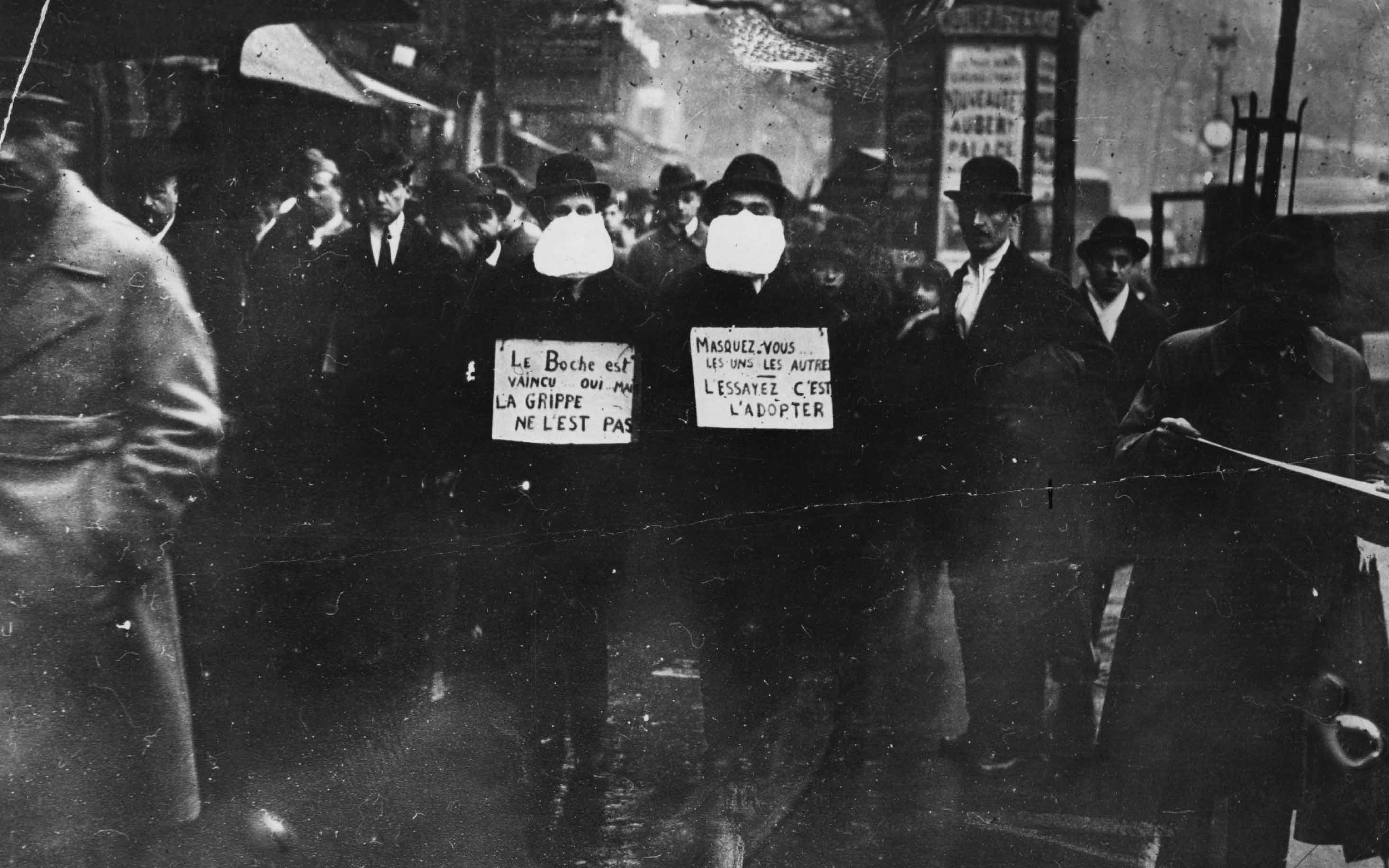 flu 1918 masks epidemic advocating followed which