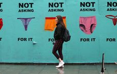 Irish Independent on X: VIDEO: Woman stands in public wearing only  underwear as part of #ThisIsNotConsent campaign -    / X