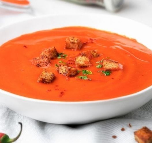 Dublin's "Brother Hubbard Cookbook" roast beetroot and tomato soup recipe