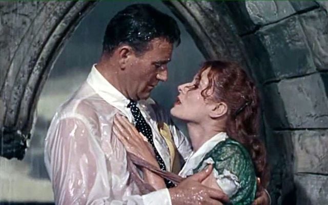 John Wayne and Maureen O\'Hara, stars of John Ford\'s \"The Quiet Man\".