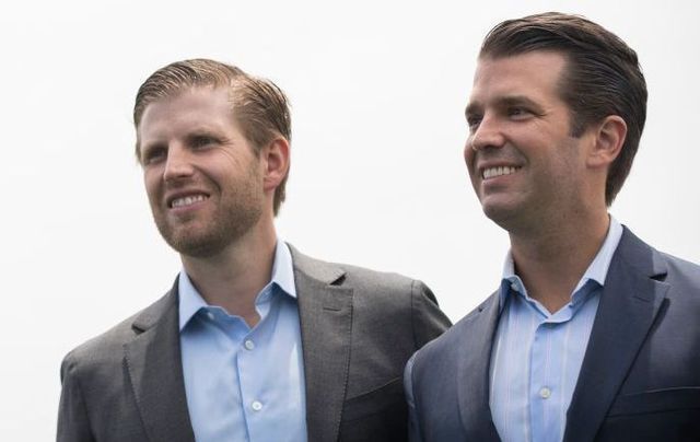 Eric Trump and Donald Trump, Jr.