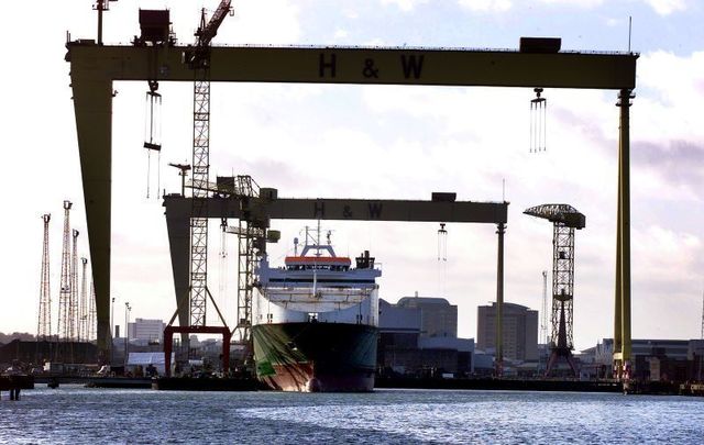 harland and wolff belfast shipyard slipways