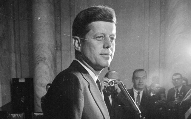 President John F. Kennedy photographed in 1960.