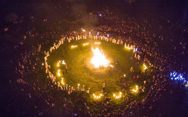Ireland's ancient Celtic festival of Bealtaine, a celebration of summer's arrival