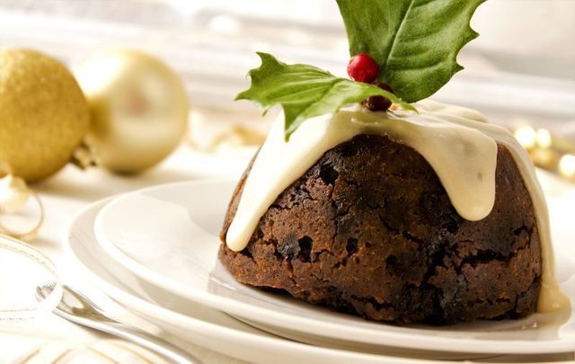 Irish Christmas pudding with brandy butter recipe