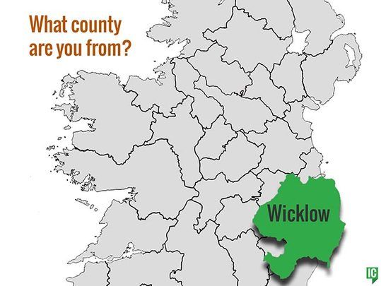 Wicklow On Map Of Ireland What's Your Irish County? County Wicklow