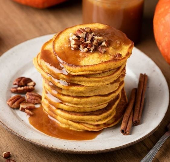 Start Thanksgiving right with this pumpkin pancakes recipe