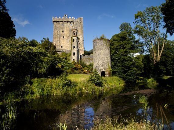 Blarney Stone and Blarney Castle, County Cork.