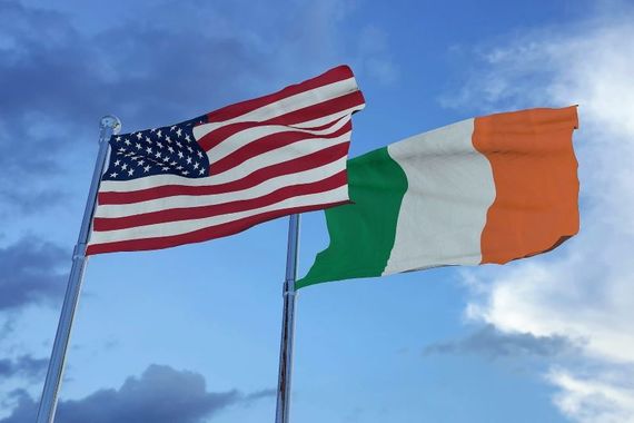 Irish and American flags. (Getty Images)