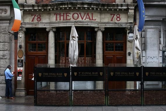 The Oval Bar, on Abbey Street.