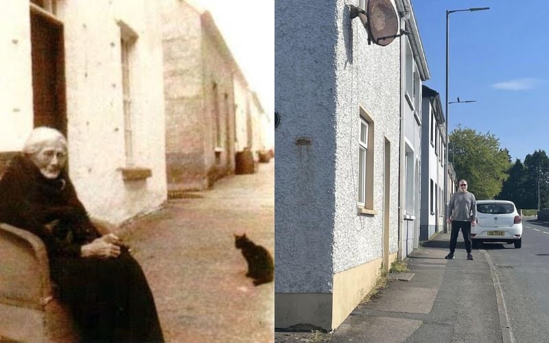 A sitting Mary Quinn and standing Michael in the same spot. (Michael Pagano)