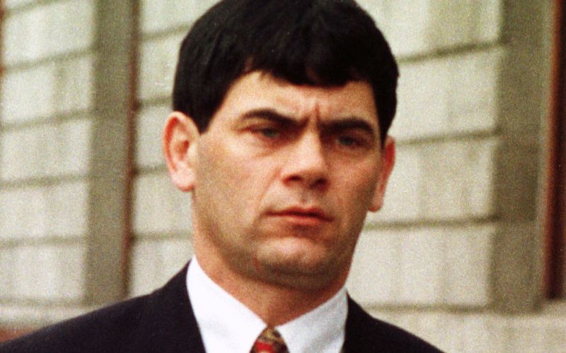 19 Maret 1999: Gerry Hutch meninggalkan Pengadilan Tinggi di Dublin. (Berita Bergulir.ie)