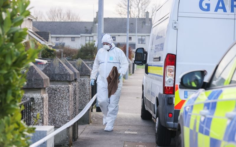 December 13, 2024: Searches at a property in Drogheda, Co Louth as part of the investigation into the disappearance and murder of Kyran Durnin. (RollingNews.ie)