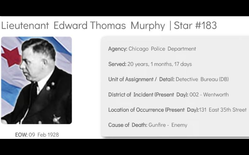 Lieutenant Edward Thomas Murphy. (ChicagoCop.com)