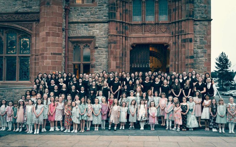 Coro de mujeres jóvenes Danu de Donegal.