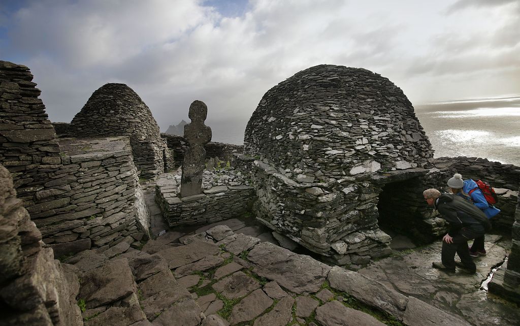 The beehive huts on Skellig Michael. Photo: Valerie O'Sullivan